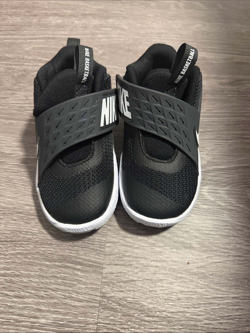 Nike Kids Black and White Slip-On Athletic Sneakers